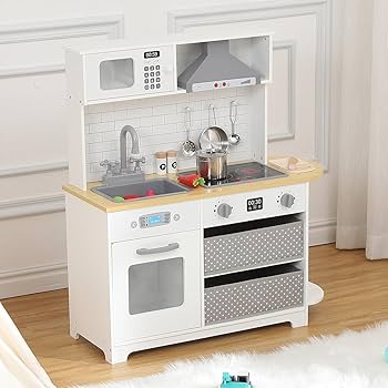 その他 MODERN KITCHEN CHILDREN PLAY HOUSE Amazon.com: Tiny Land Play Kitchen for Kids, Wooden Play